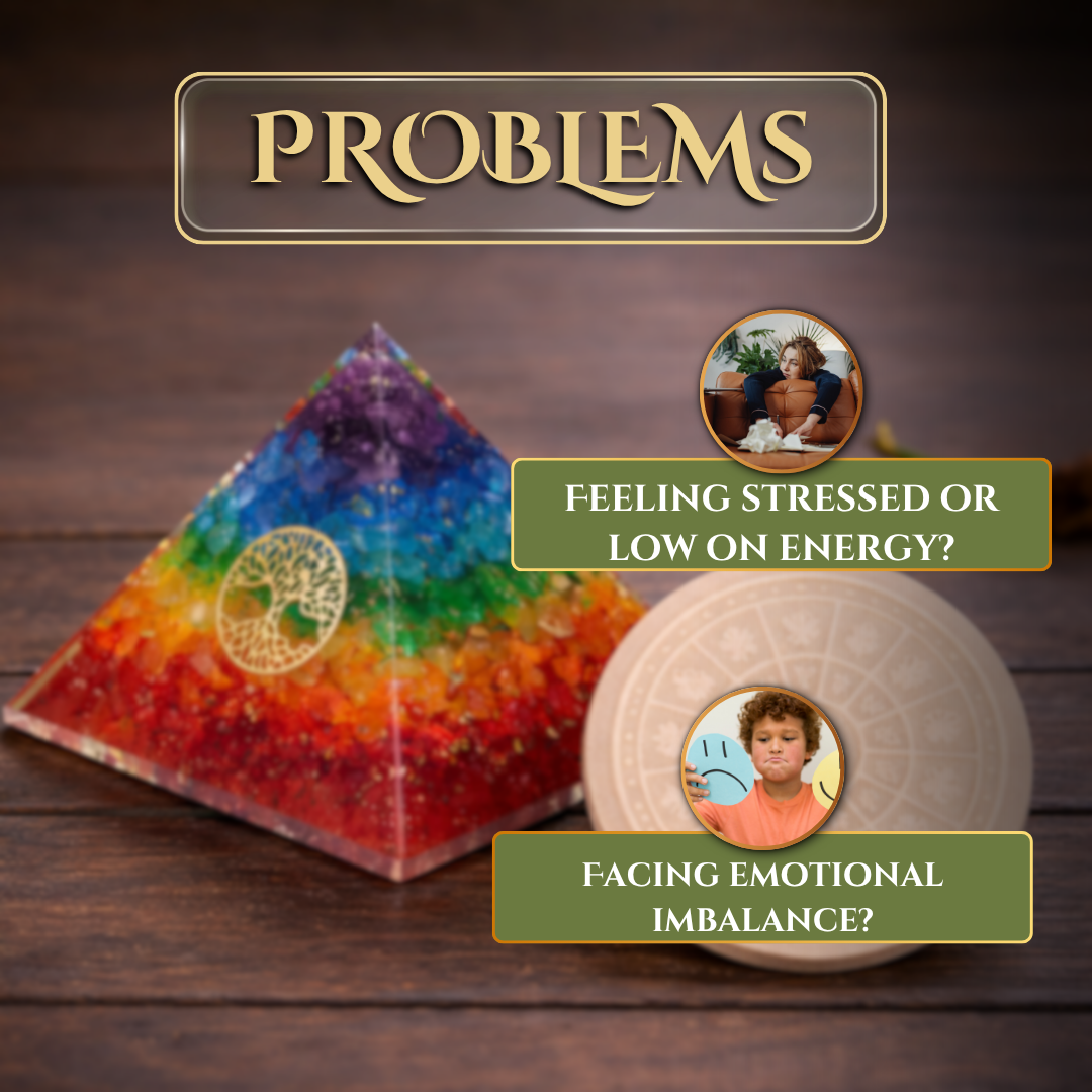 Seven Chakra Orgone Tree Pyramid