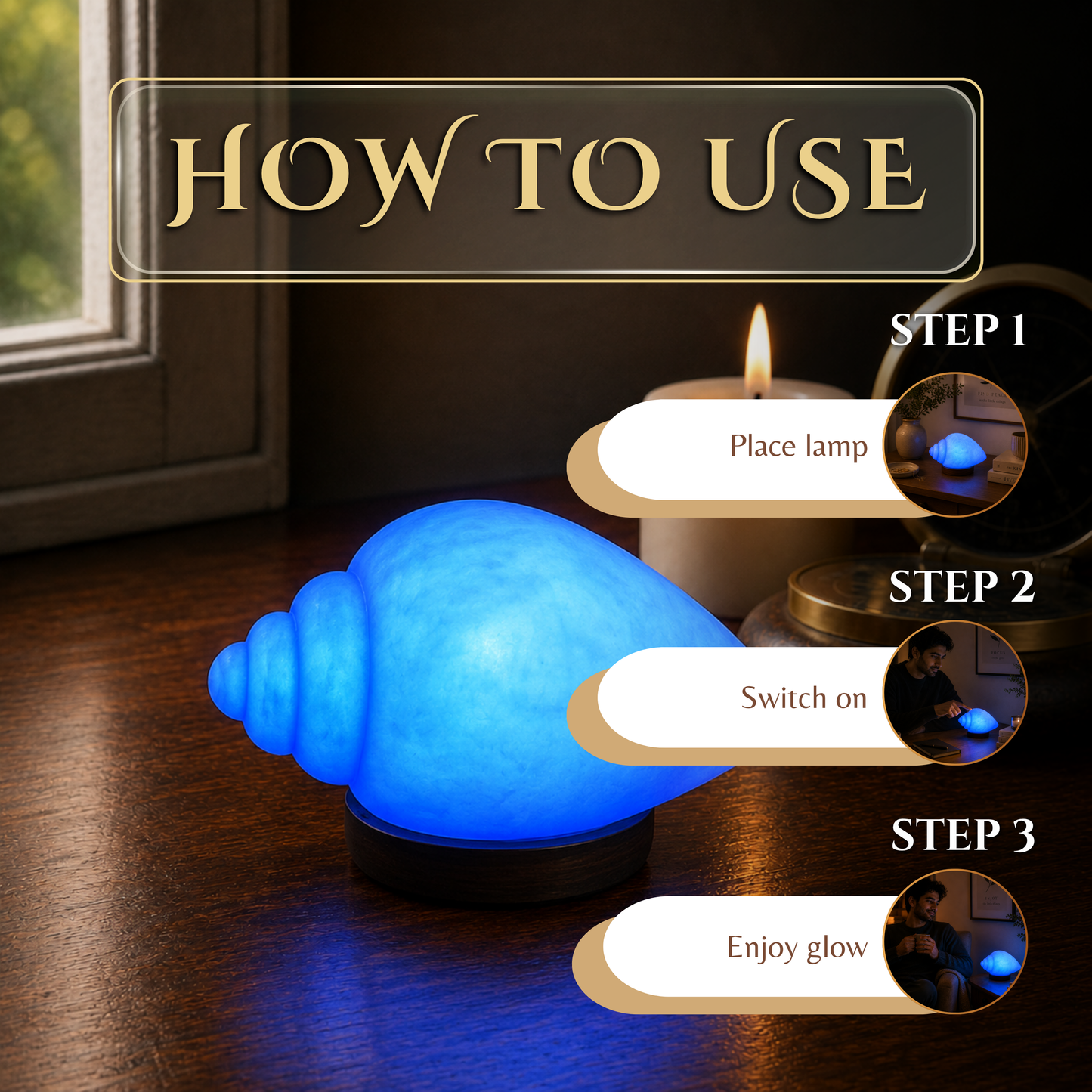 Shankh Salt Lamp