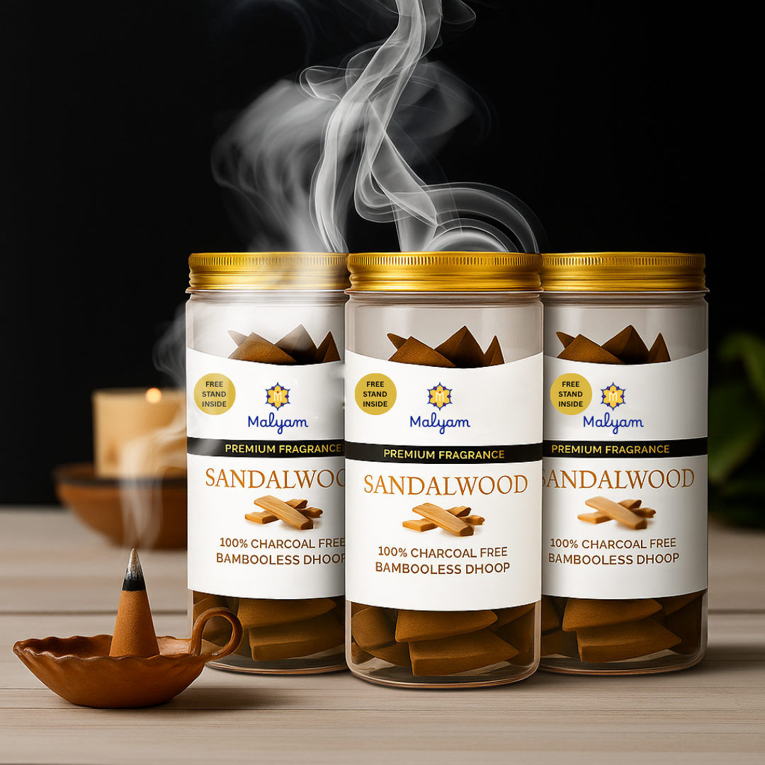 Sandalwood Premium Dhoop Cones Pack of 3