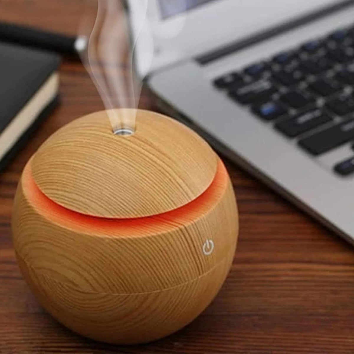 Wooden Essential Oil Diffuser & Humidifier with LED Light