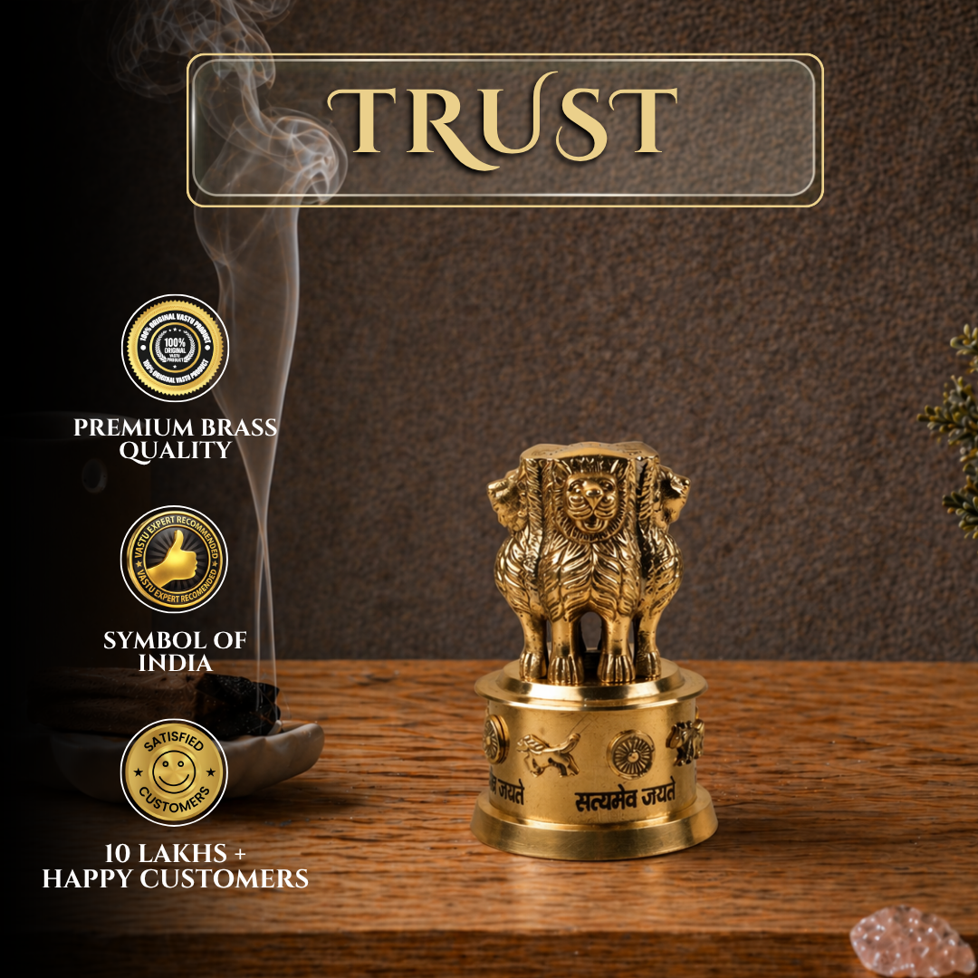 BRASS ASHOKA PILLAR