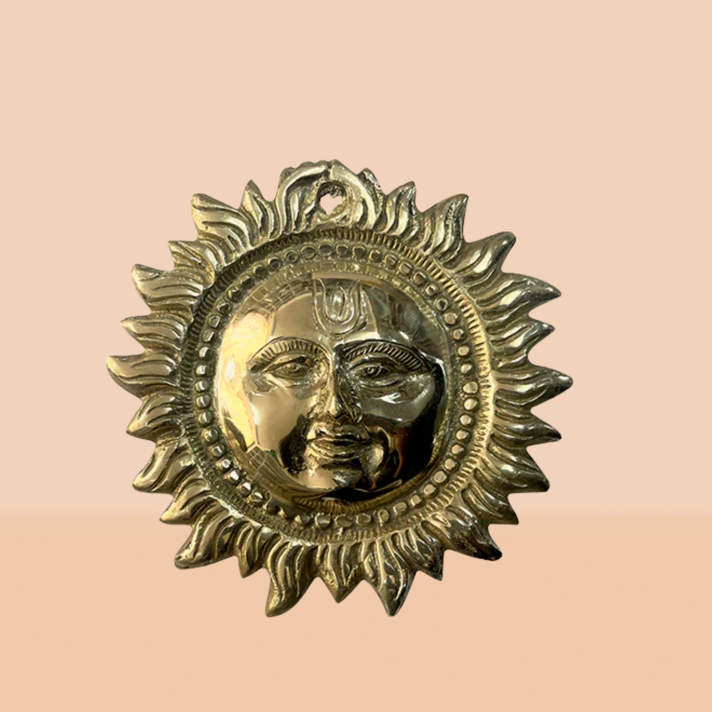 BRASS SMALL SUN STATUE 01