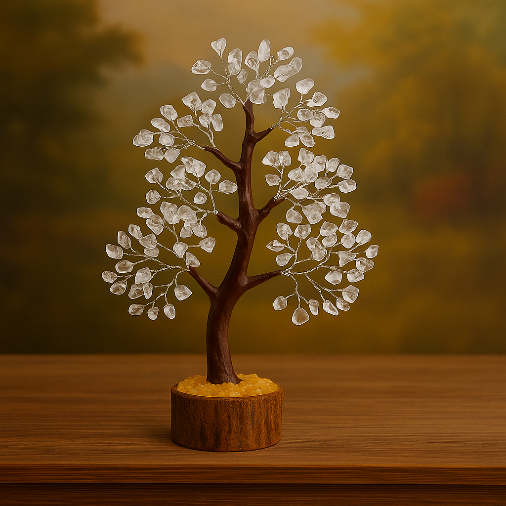 CLEAR QUARTZ TREE 300 BEADS