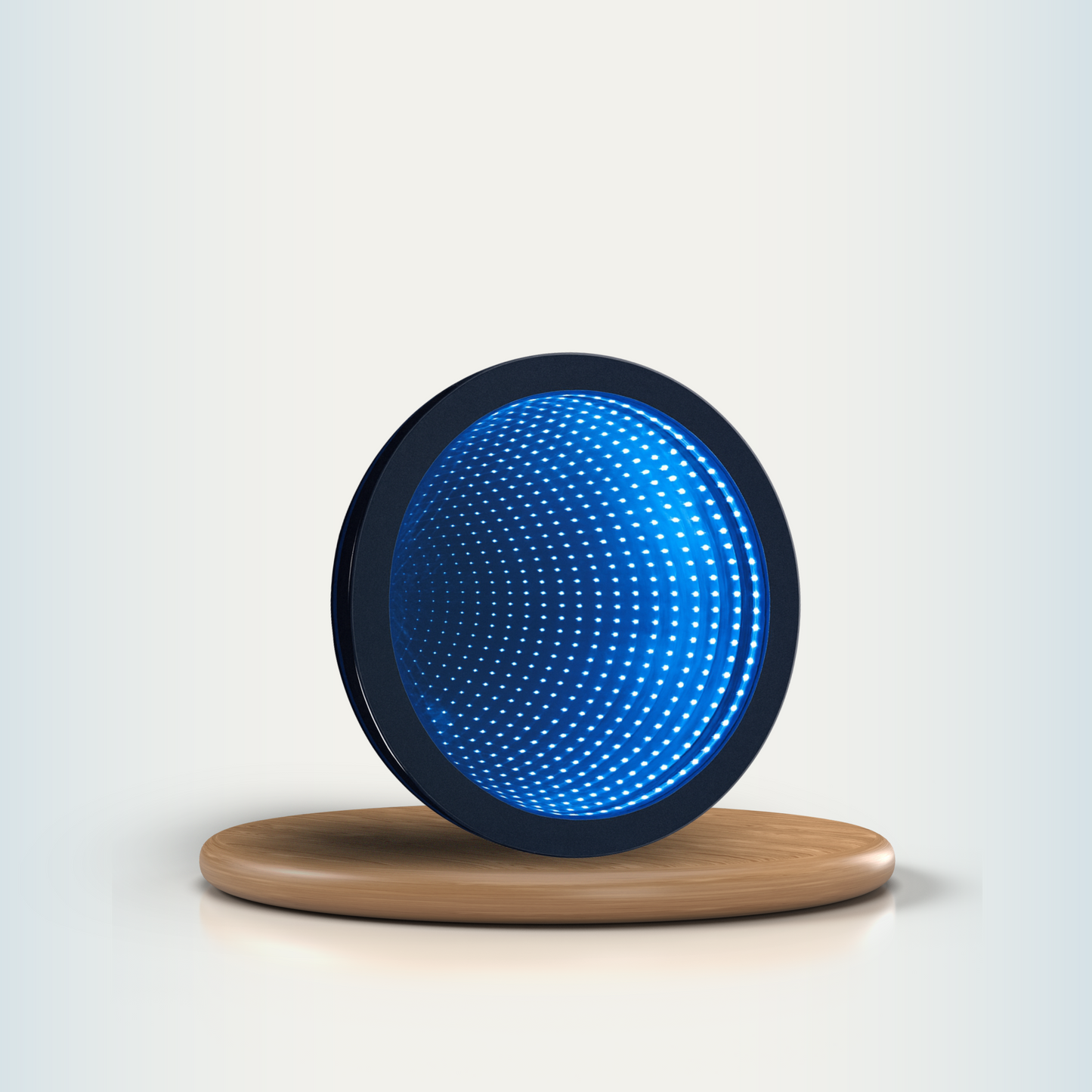 Wooden Frame Infinity Flooring Mirror