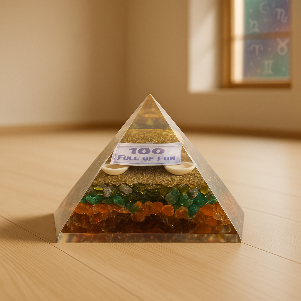 MONEY MAGNET CRYSTAL PYRAMID