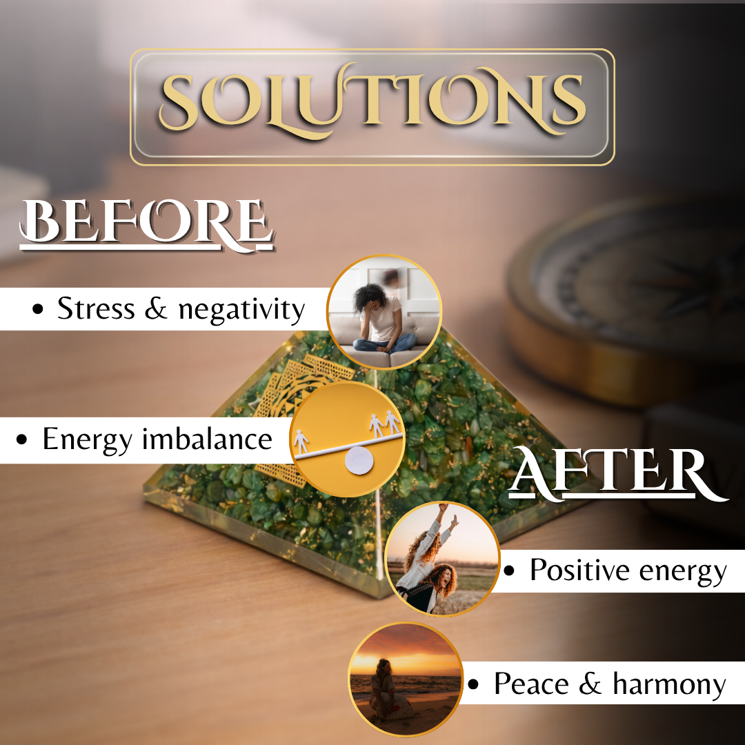 Green Mica Shree - Yantra Pyramid