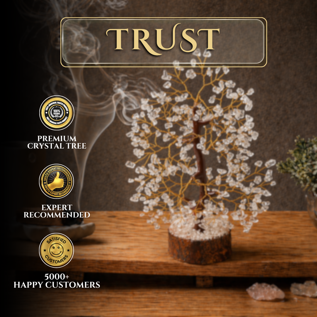 CLEAR QUARTZ TREE 300 BEADS