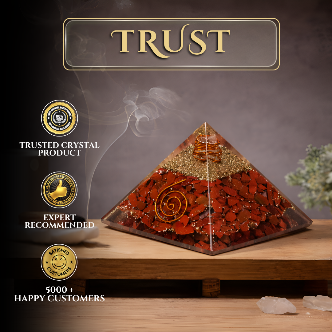 Red Jasper Pyramid