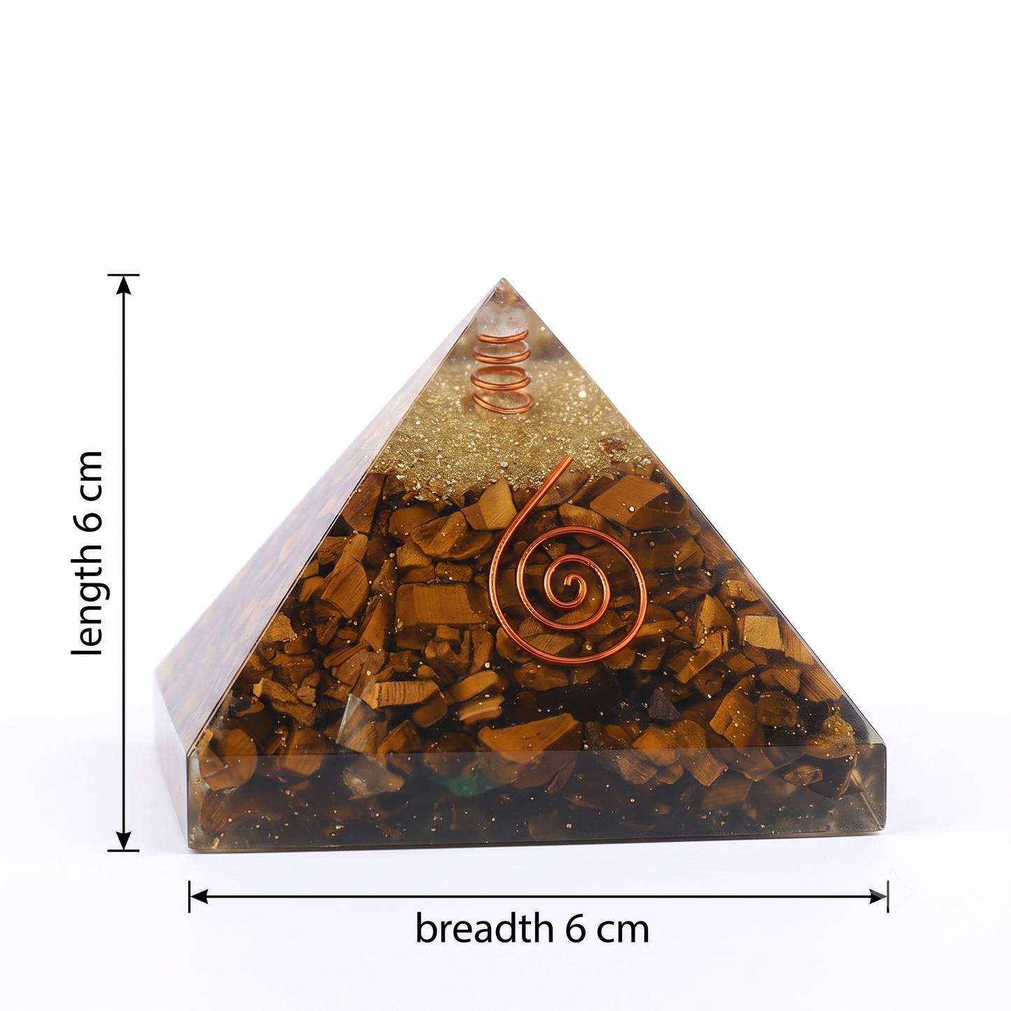 Tiger Eye Pyramid