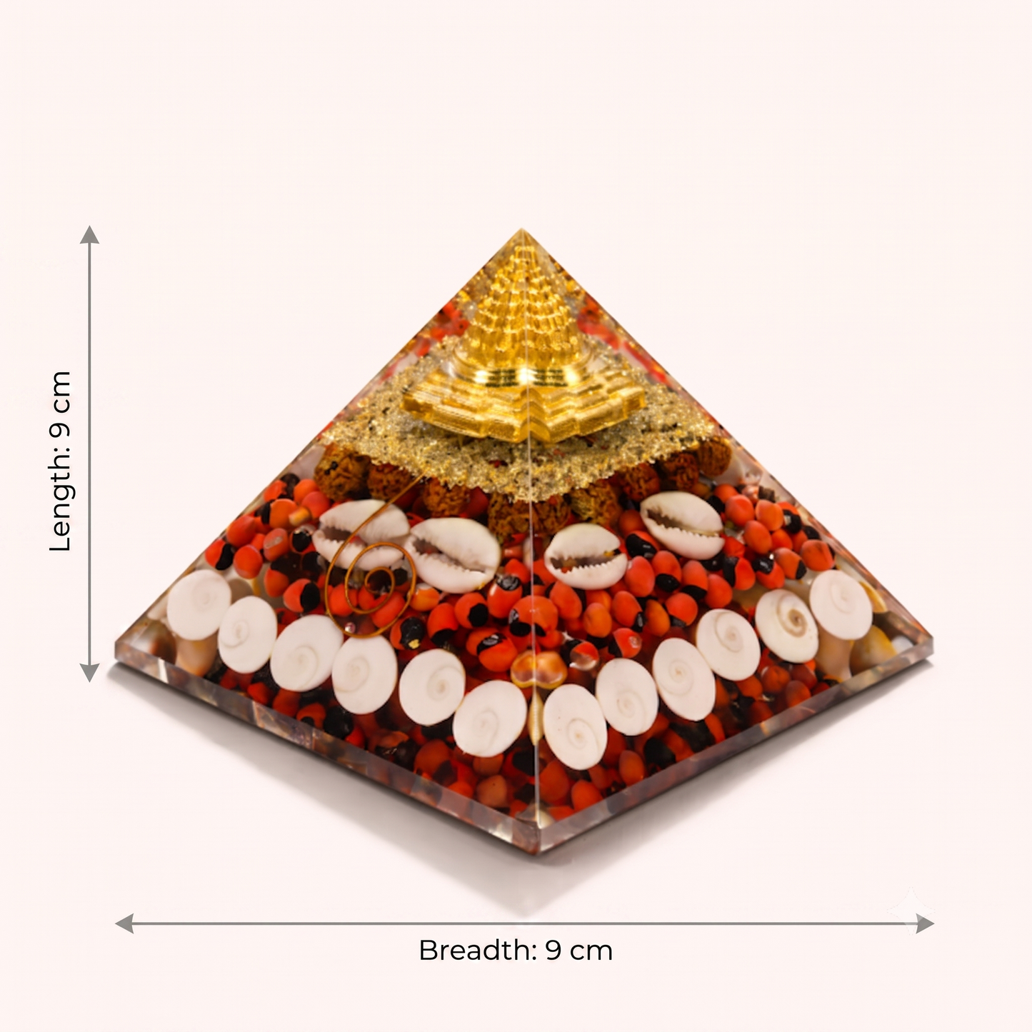 Mahalaxmi 3 Inch Crystal Pyramid