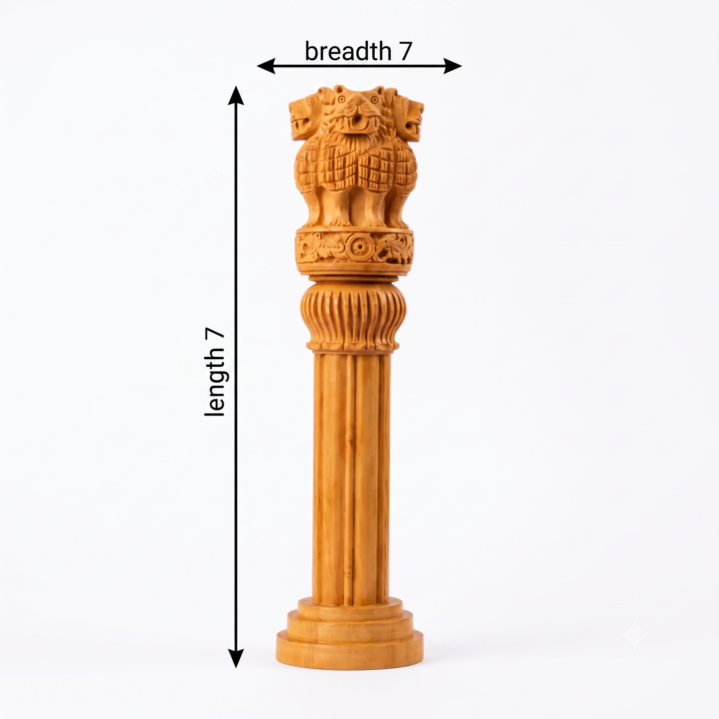 WOODEN ASHOKA PILLAR