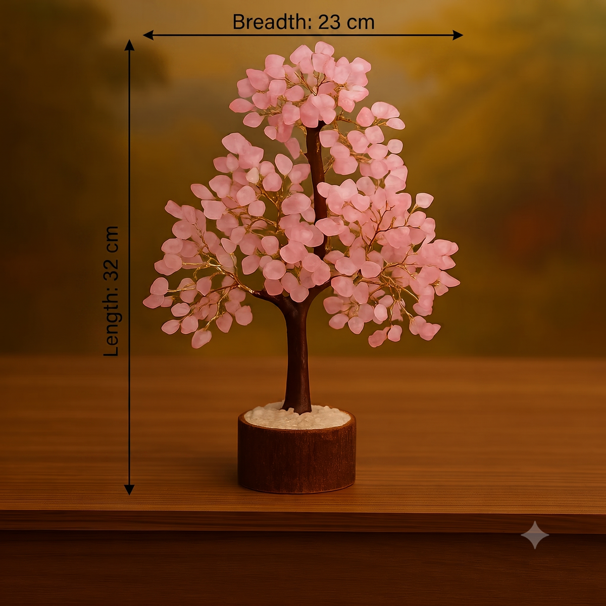 ROSE QUARTZ TREE 300 BEADS