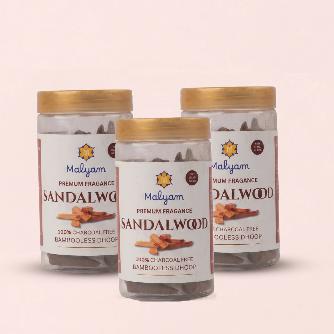 Sandalwood Premium Dhoop Cones Pack of 3