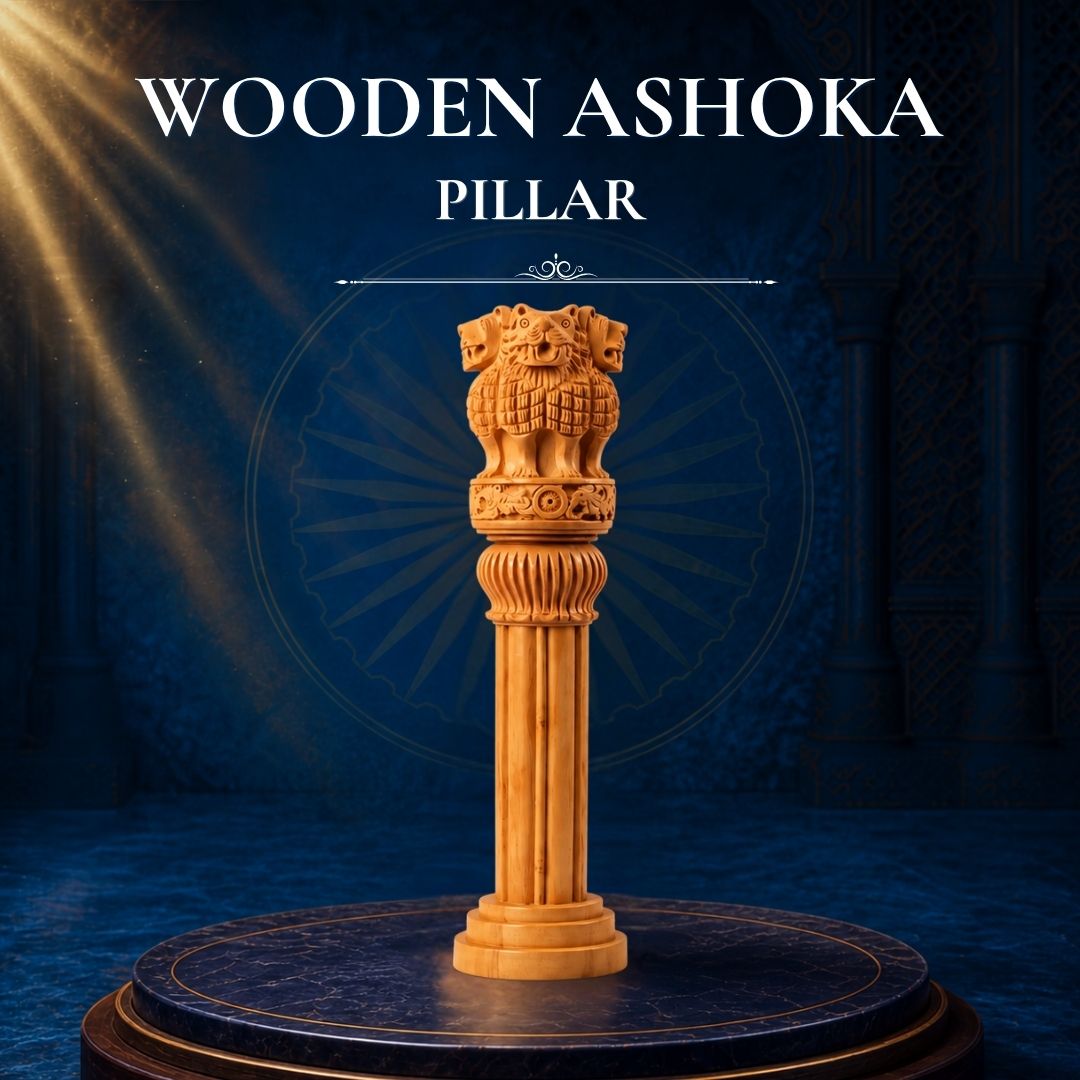 WOODEN ASHOKA PILLAR