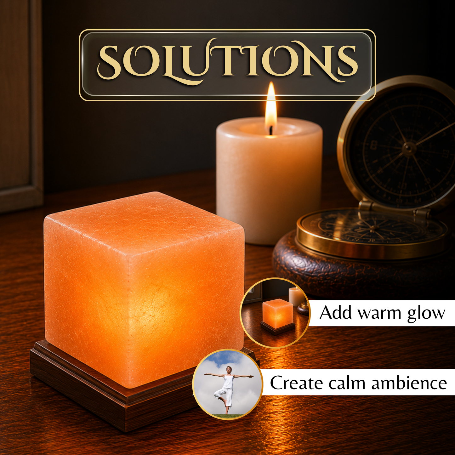Square Salt Lamp