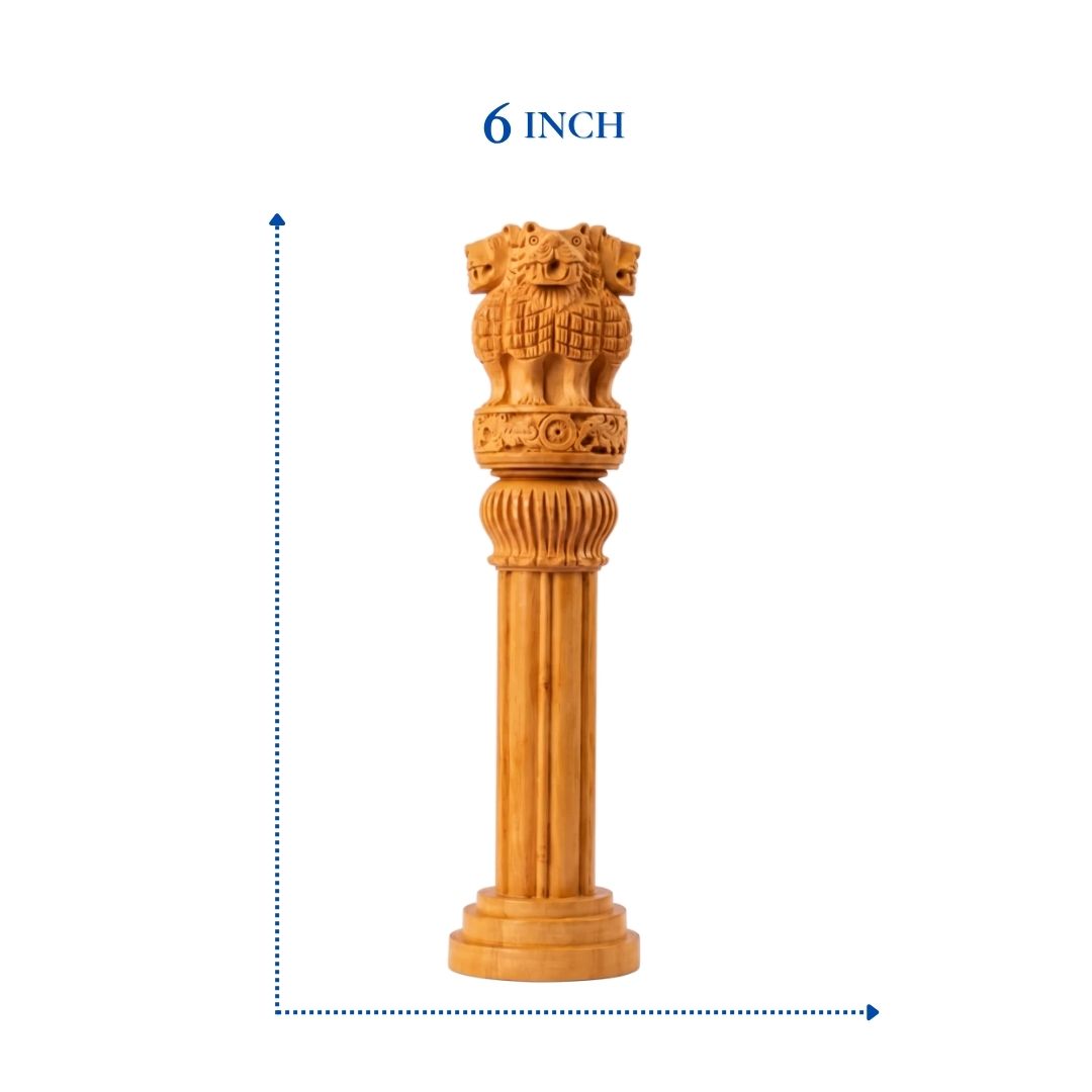 WOODEN ASHOKA PILLAR