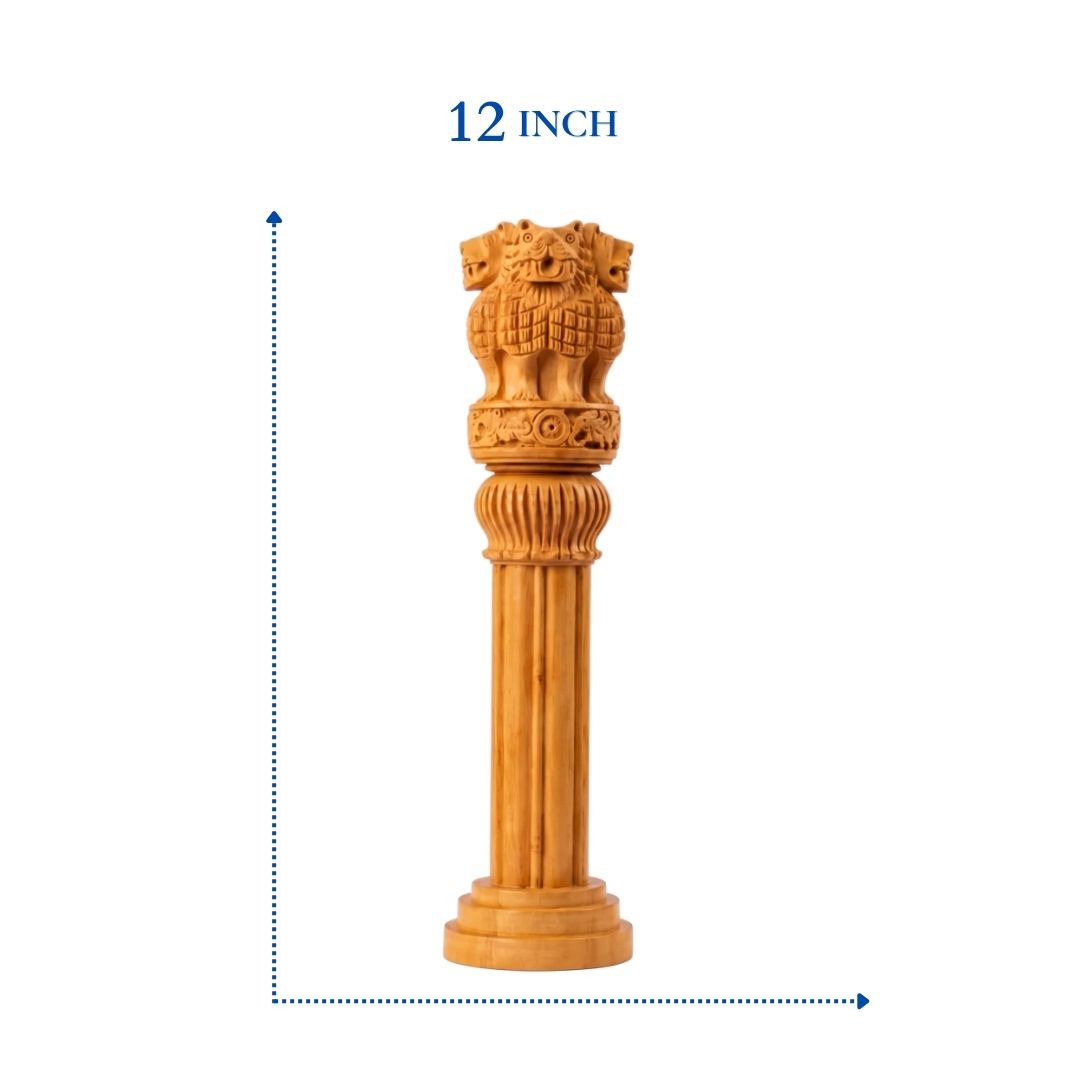 WOODEN ASHOKA PILLAR