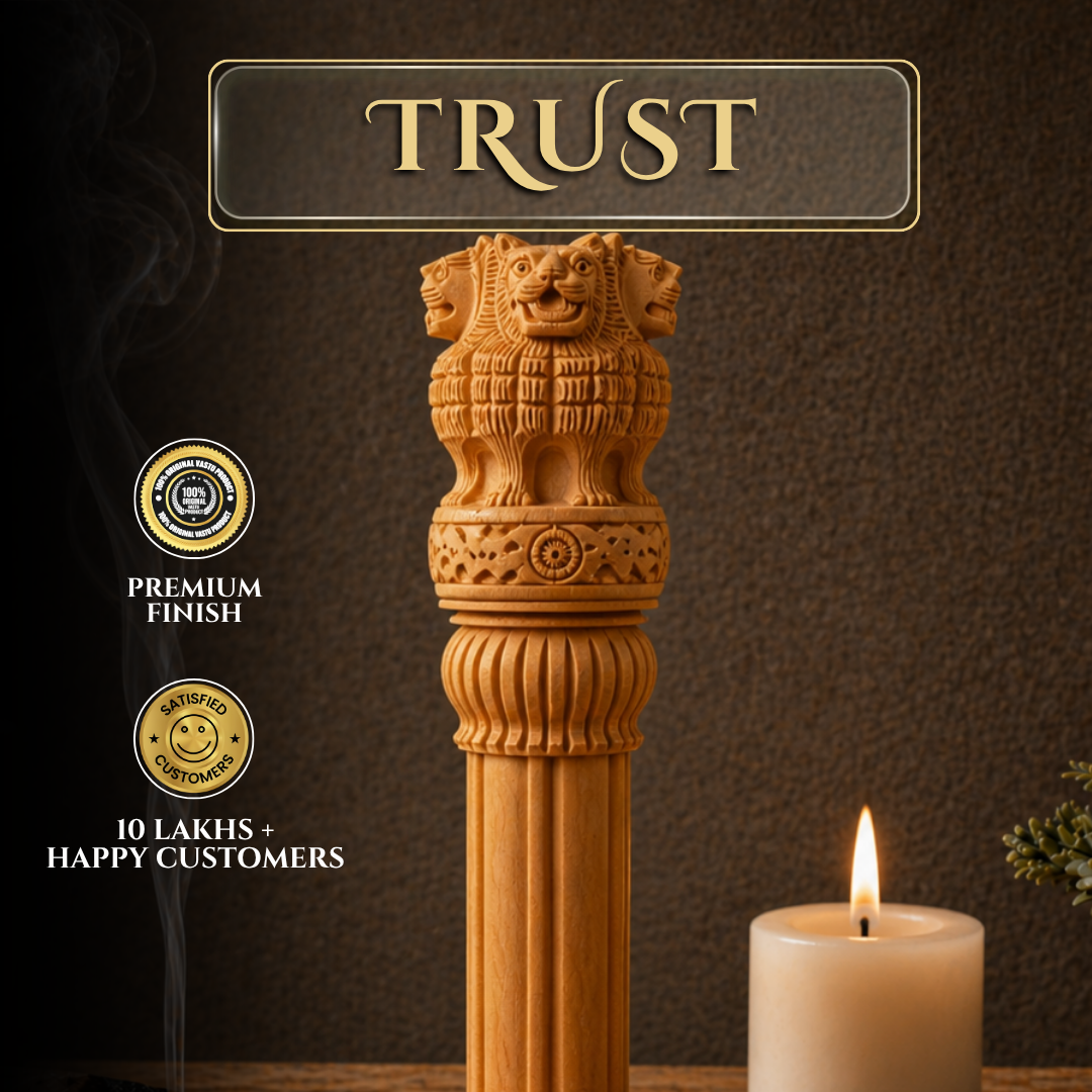 WOODEN ASHOKA PILLAR