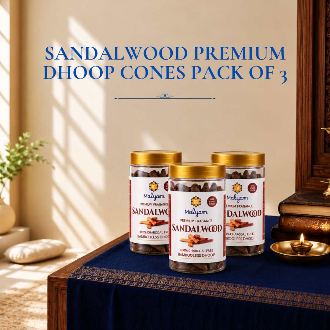 Sandalwood Premium Dhoop Cones Pack of 3