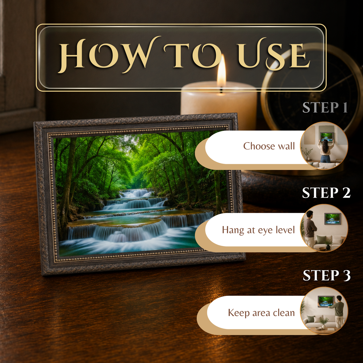 Waterfall Frame Paintings