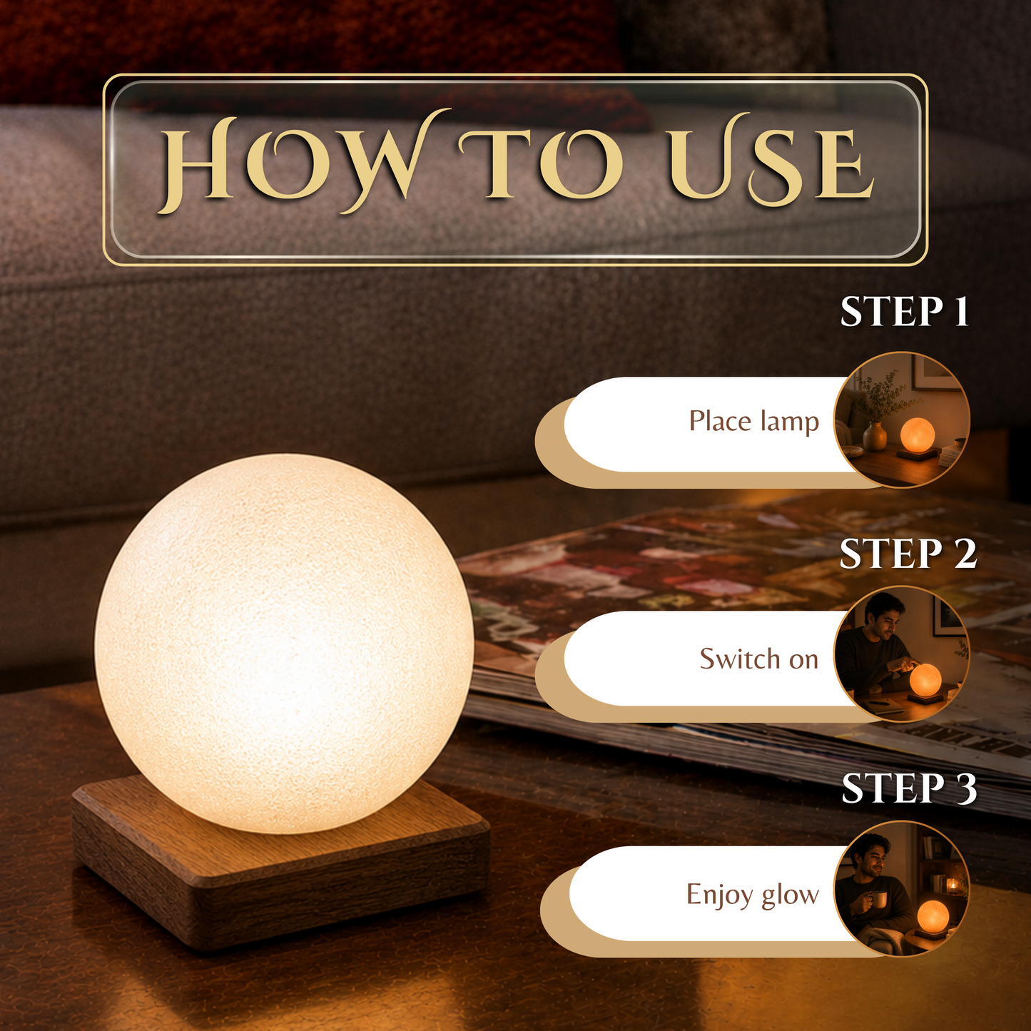 Round Salt Lamp