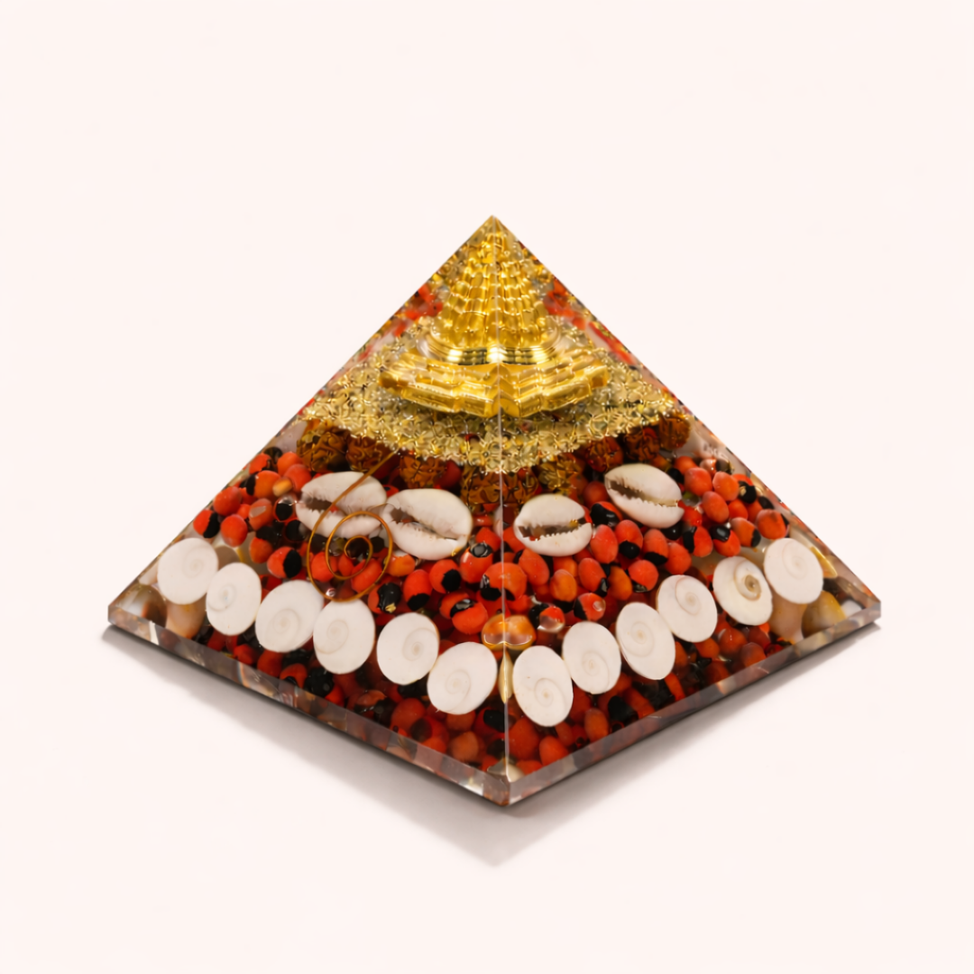 Mahalaxmi 3 Inch Crystal Pyramid