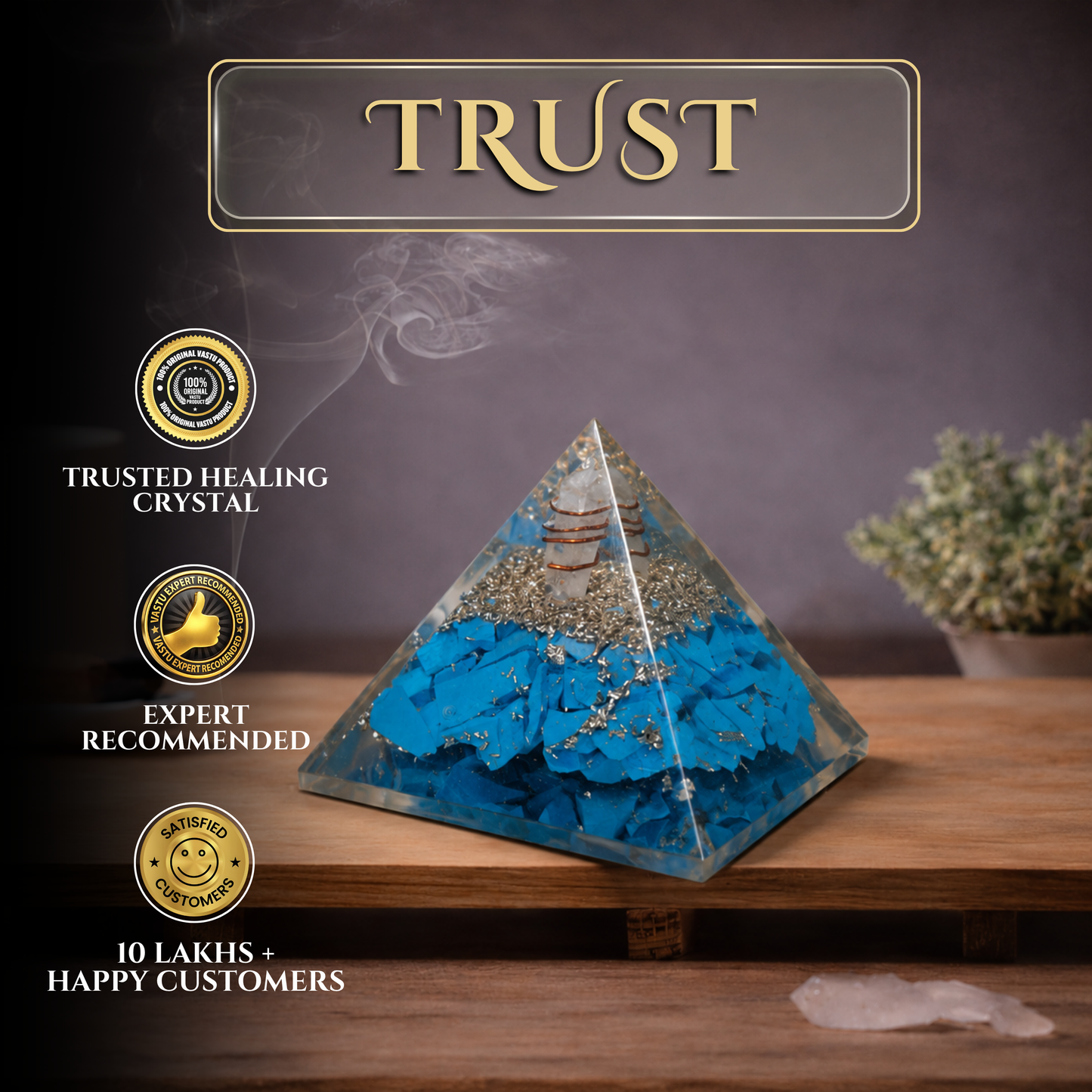 Turquoise Firoza Pyramid