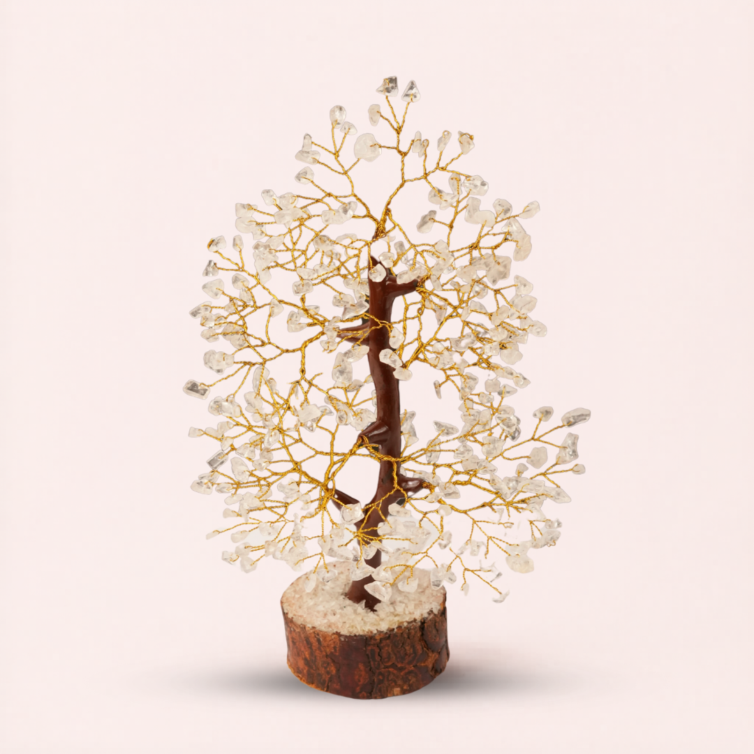 CLEAR QUARTZ TREE 300 BEADS