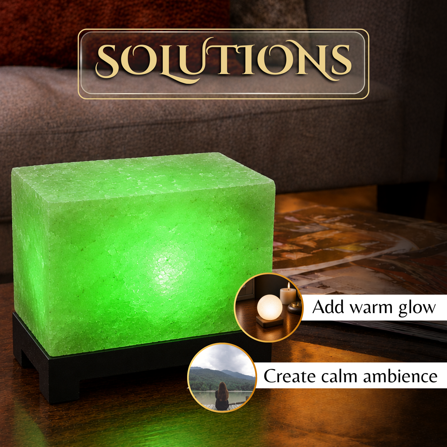 Rectangle Salt lamp
