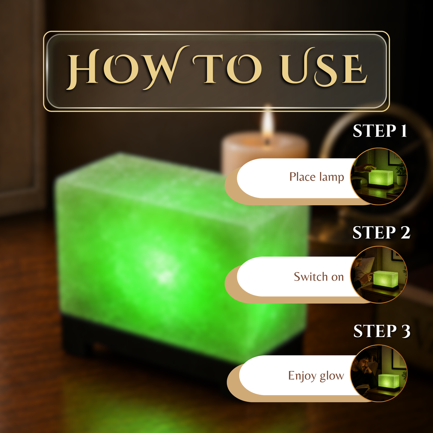 Rectangle Salt lamp