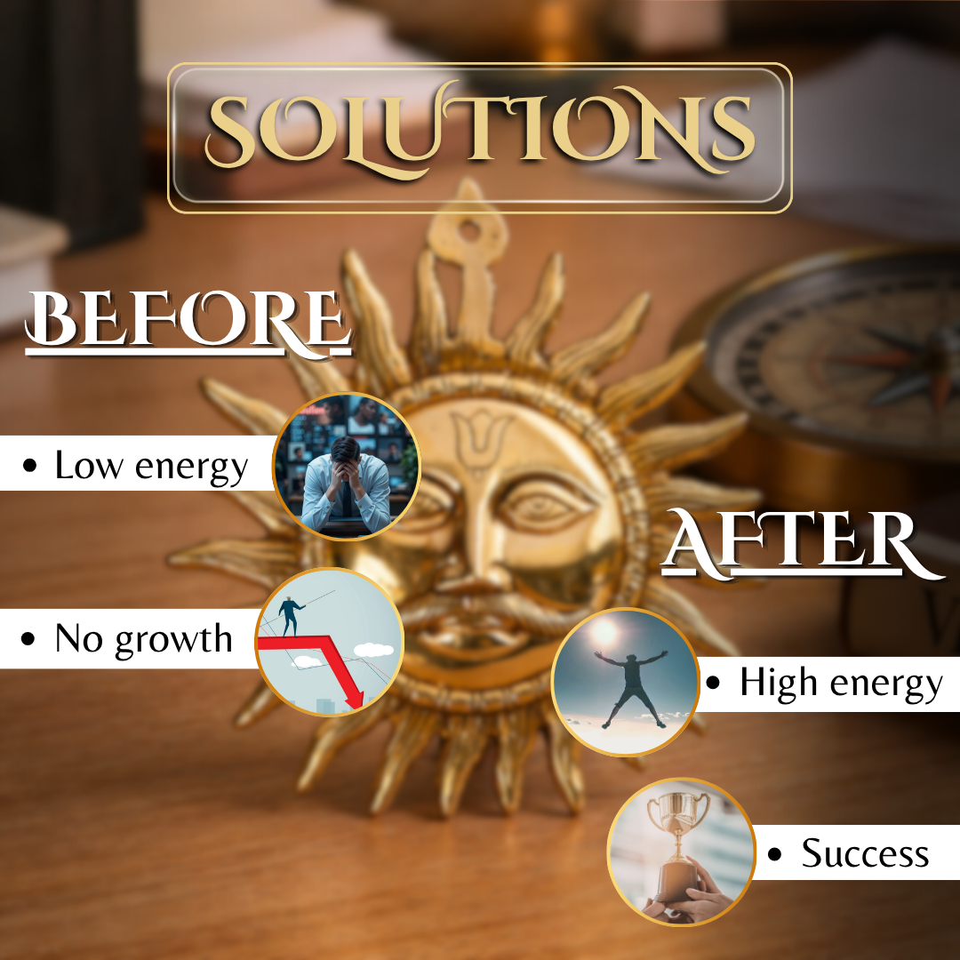 VASTU BRASS BIG SUN STATUE