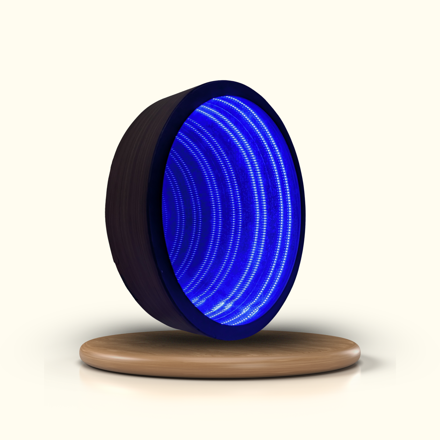 Wooden Frame Infinity Flooring Mirror