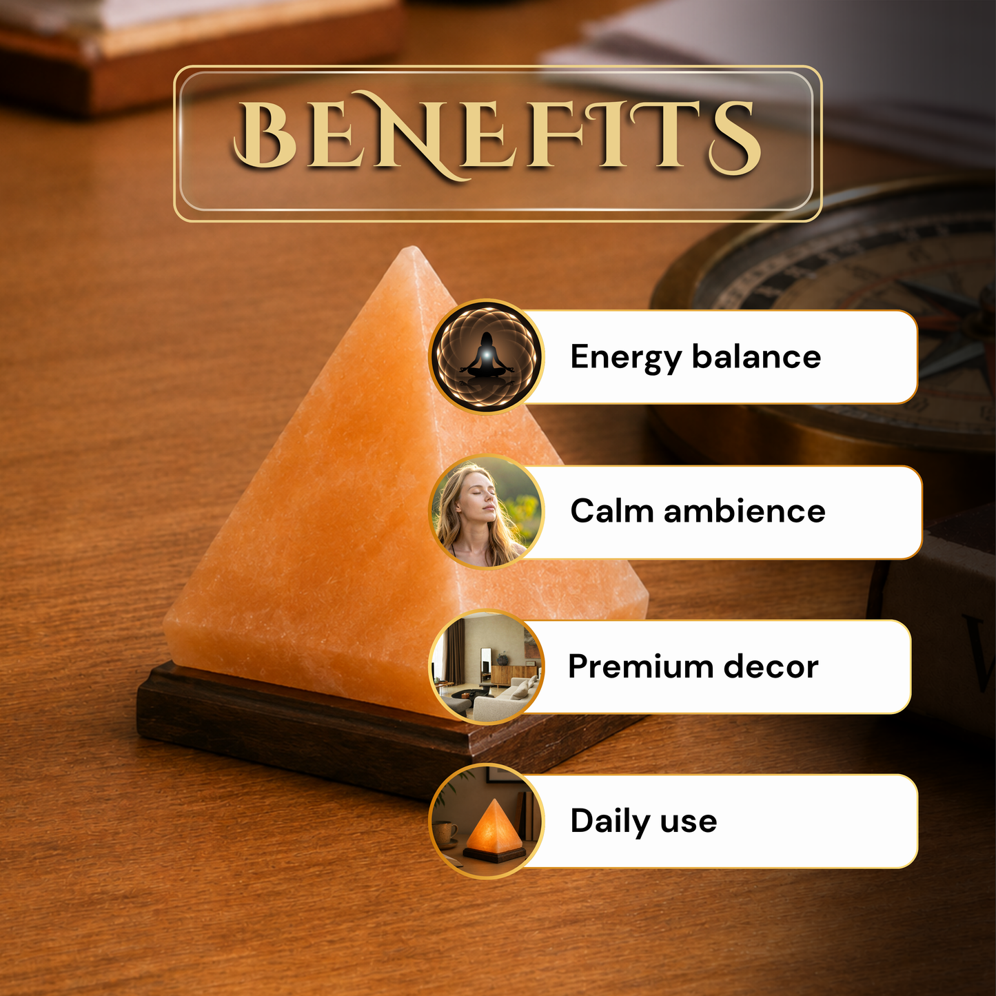 Triangle Salt Lamp
