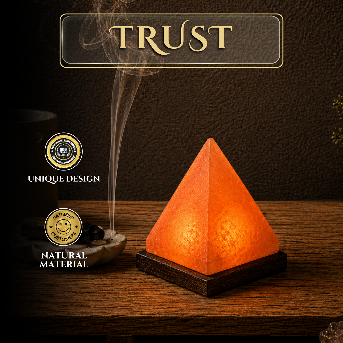 Triangle Salt Lamp