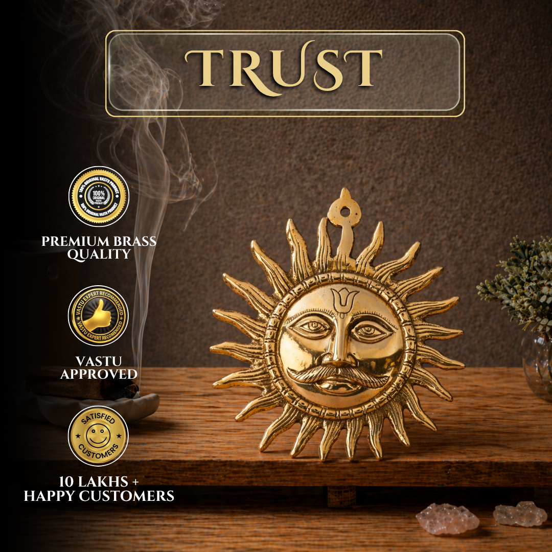 Vastu Brass Sun Statue