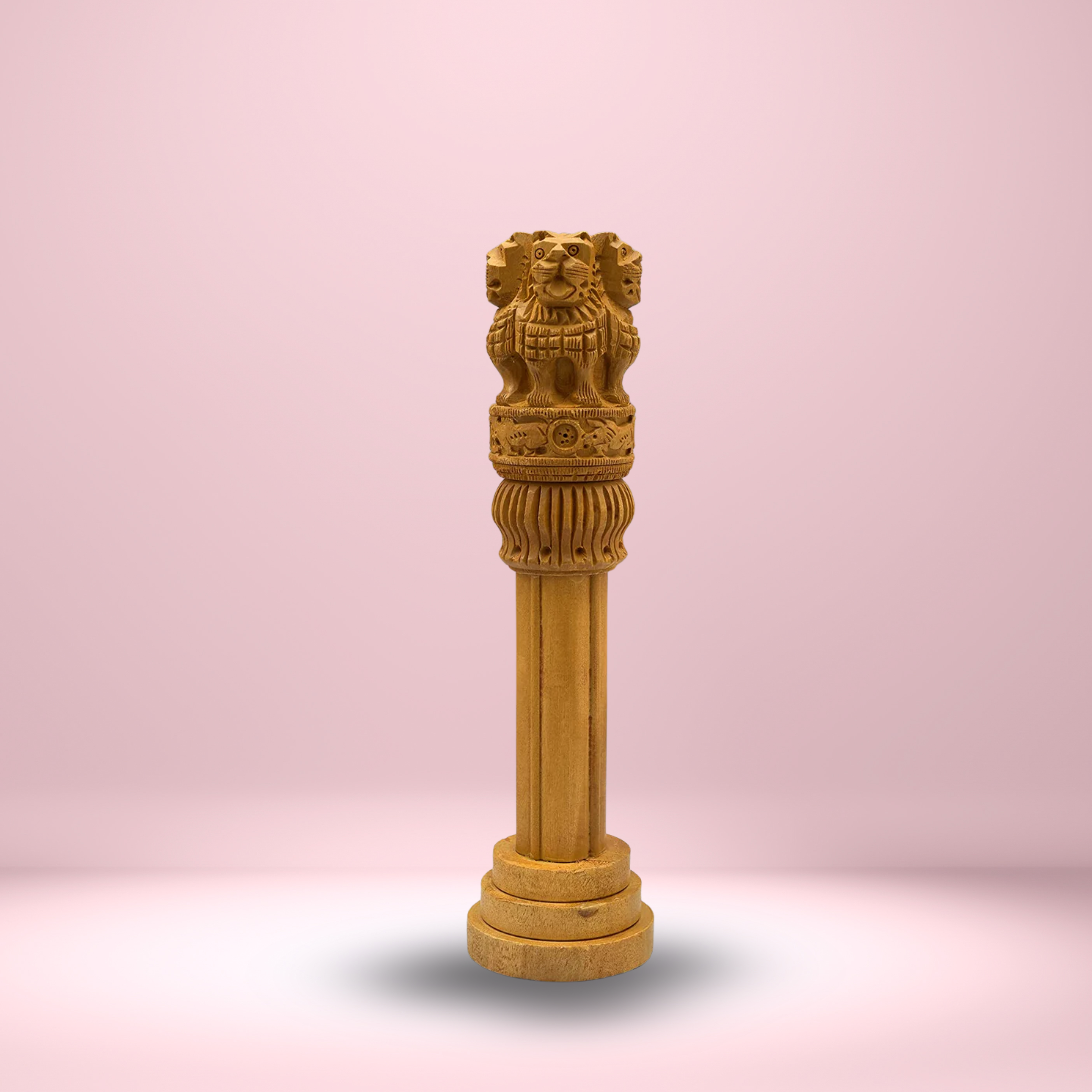 WOODEN ASHOKA PILLAR