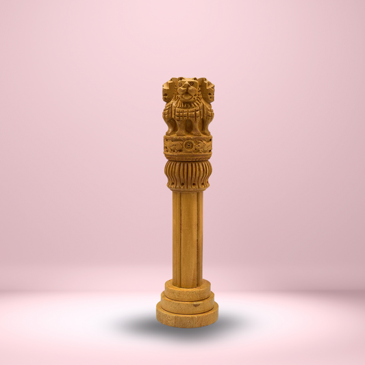 WOODEN ASHOKA PILLAR