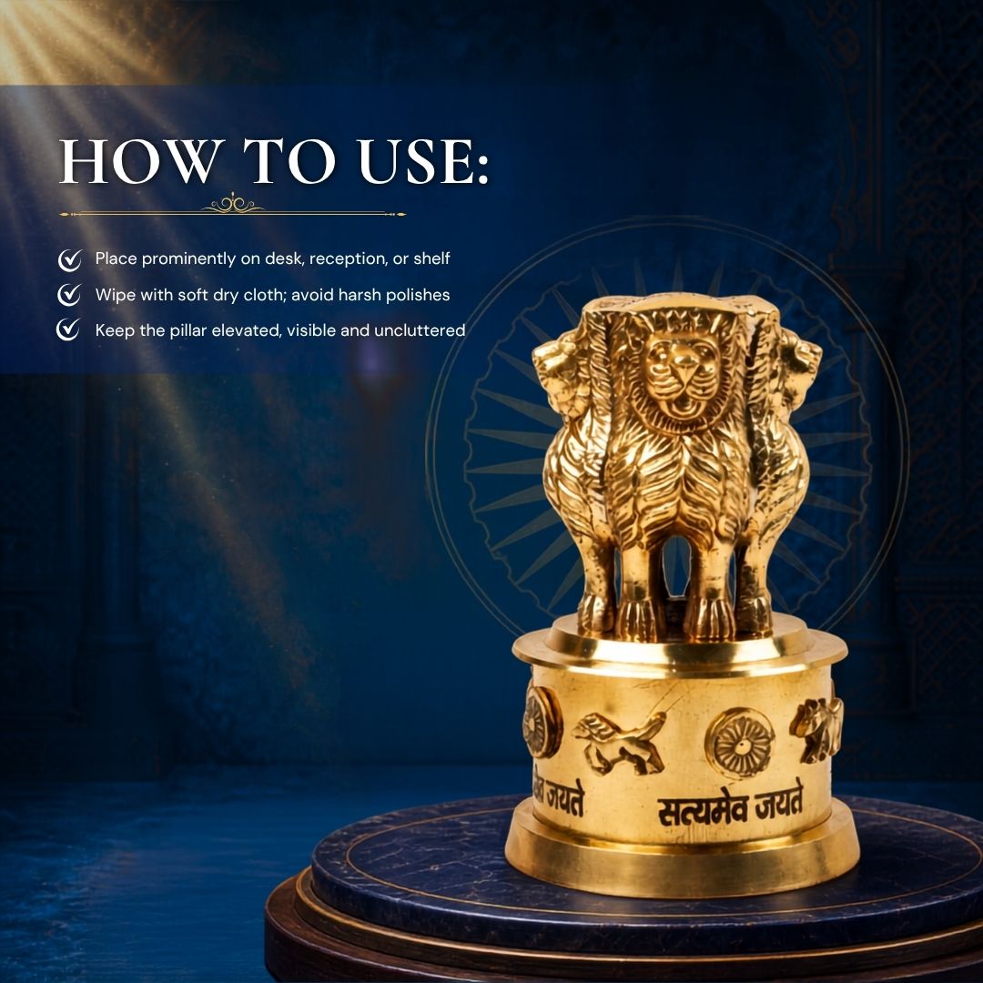 BRASS ASHOKA PILLAR