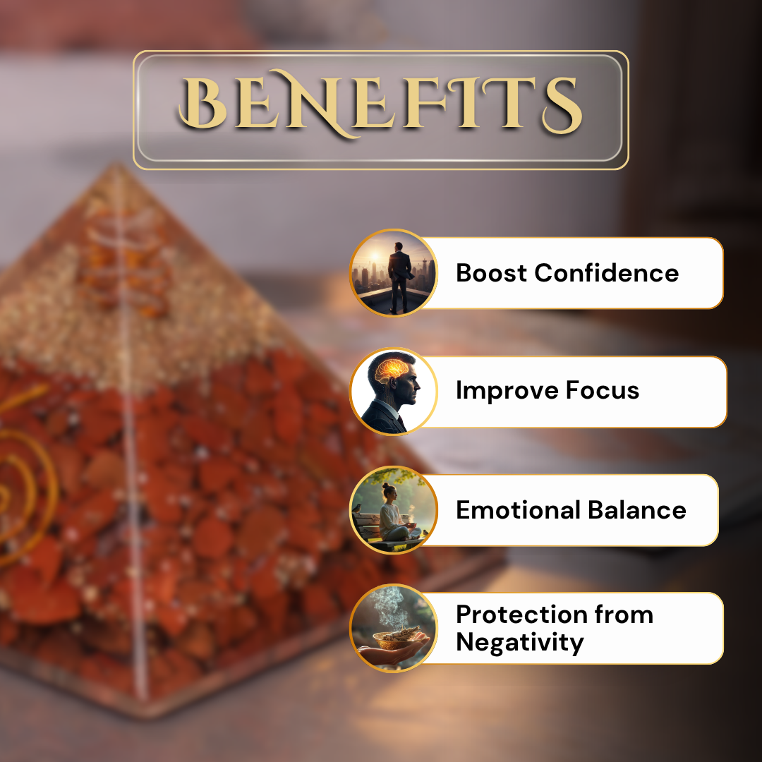 Red Jasper Pyramid