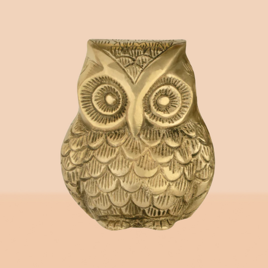 BRASS OWL STATUE
