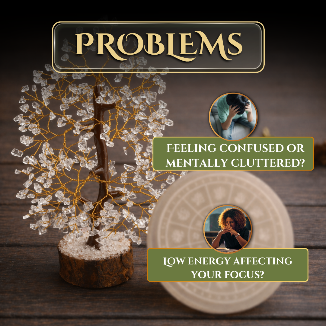 CLEAR QUARTZ TREE 300 BEADS