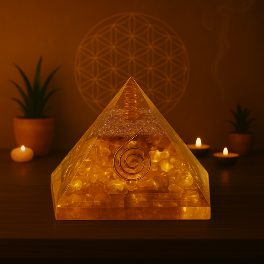 YELLOW CITIRINE Pyramid
