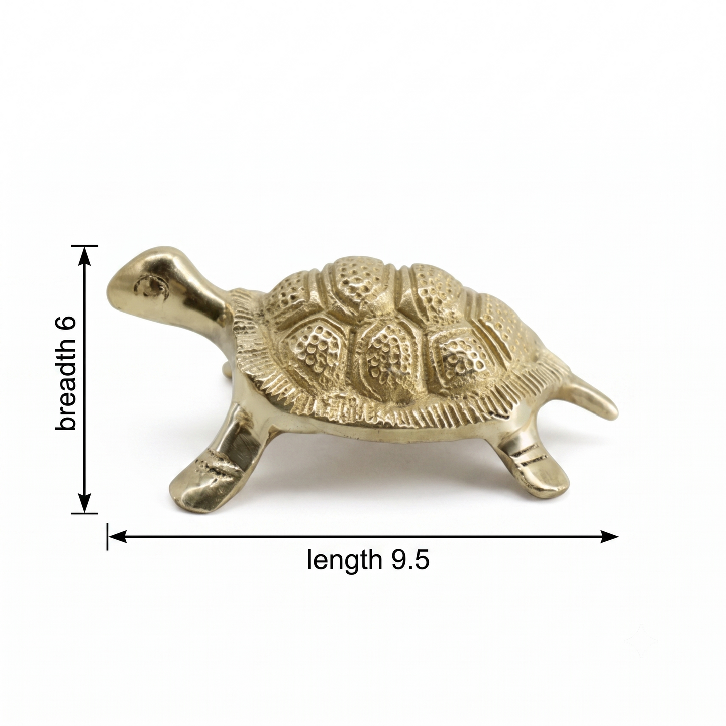 BRASS SMALL YANTRA TURTLE 03