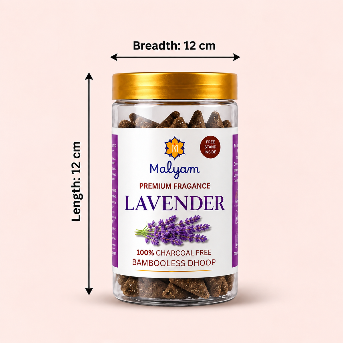 Lavender Premium Dhoop Cones Pack of 3