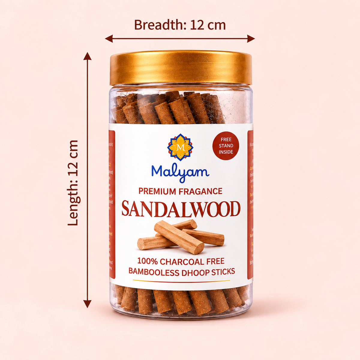 Sandalwood Premium Dhoop Sticks – Bambooless | Pack of 3